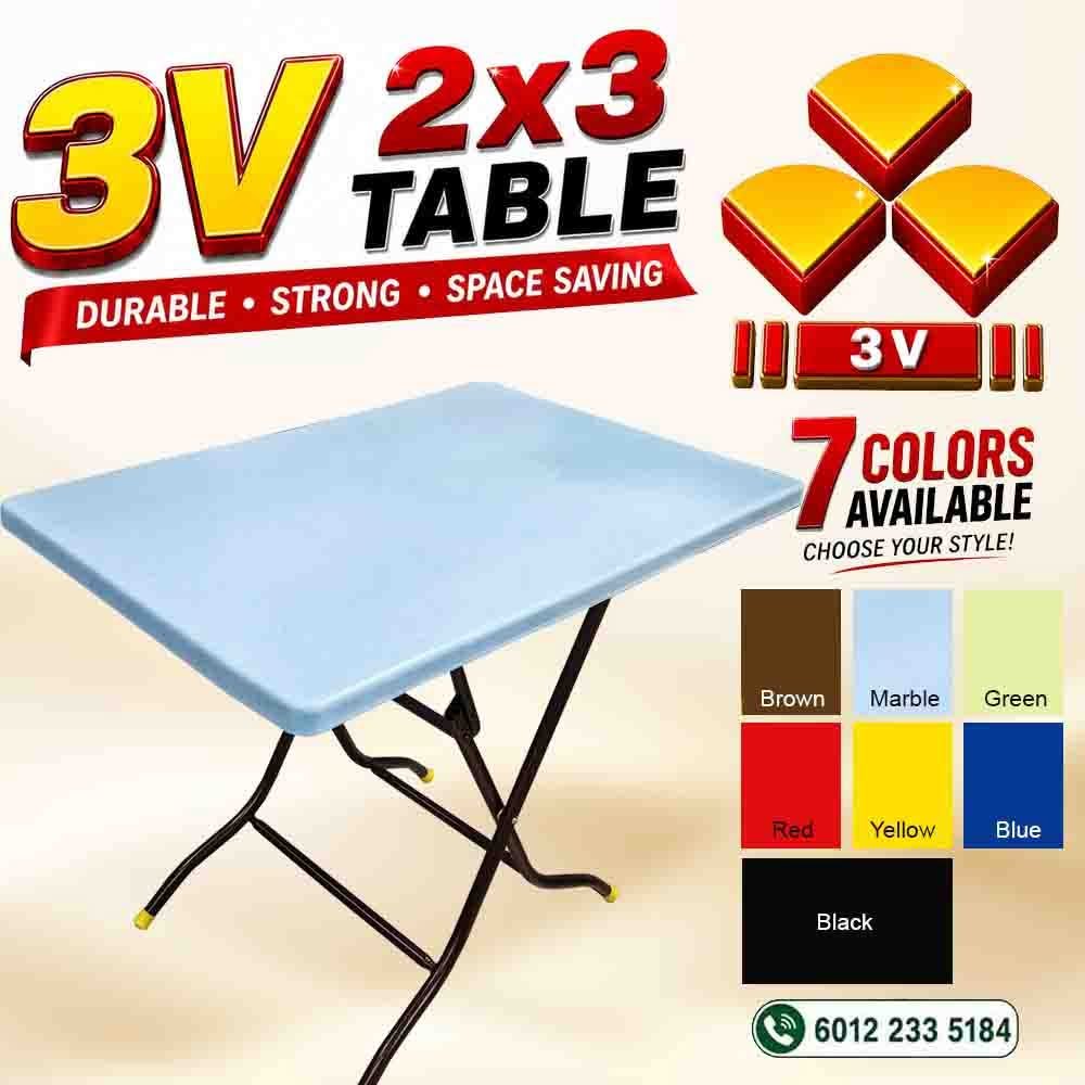 3v plastic table,cafe ,restaurant table,f & b furniture,2ft x 3ft rectangle - Original with logo 7 3v plastic table,cafe ,restaurant table,f & b furniture,2ft x 3ft rectangle - Original with logo - Image 7