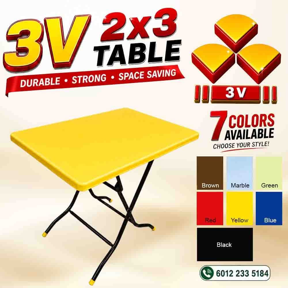 3v plastic table,cafe ,restaurant table,f & b furniture,2ft x 3ft rectangle - Original with logo 3 3v plastic table,cafe ,restaurant table,f & b furniture,2ft x 3ft rectangle - Original with logo - Image 3