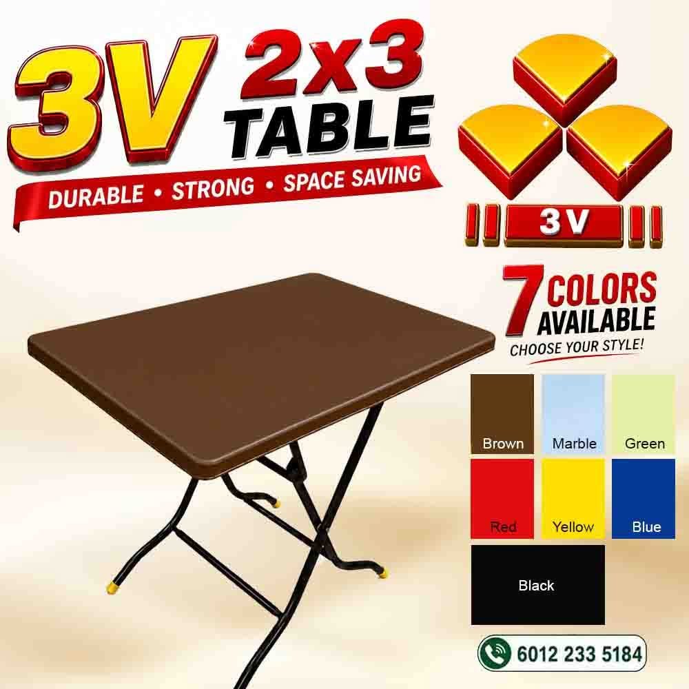 3v plastic table,cafe ,restaurant table,f & b furniture,2ft x 3ft rectangle - Original with logo 2 3v plastic table,cafe ,restaurant table,f & b furniture,2ft x 3ft rectangle - Original with logo - Image 2