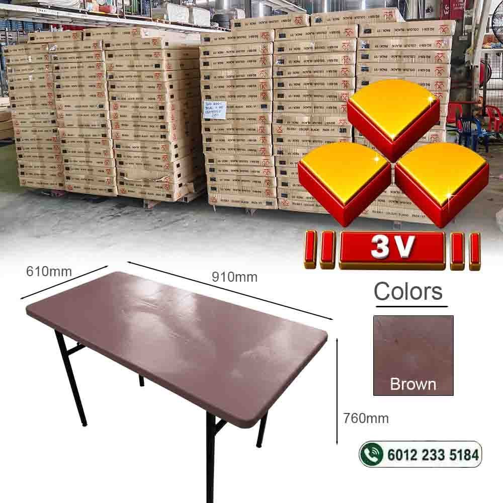 3v banquet folding table supplier, Sing Wah Furniture - Brown 2 banquet table
