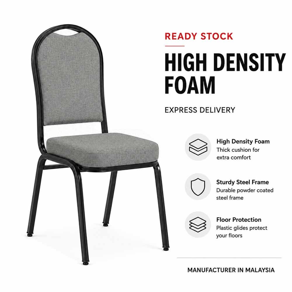 Banquet chair, restaurant, cafe furniture,black metal frame- round 8 Banquet chair, restaurant, cafe furniture,black metal frame- round - Image 8
