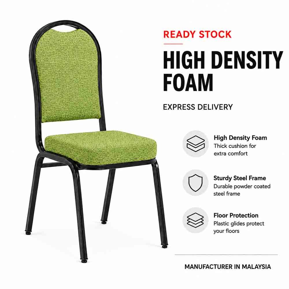 Banquet chair, restaurant, cafe furniture,black metal frame- round 11 Banquet chair, restaurant, cafe furniture,black metal frame- round - Image 11