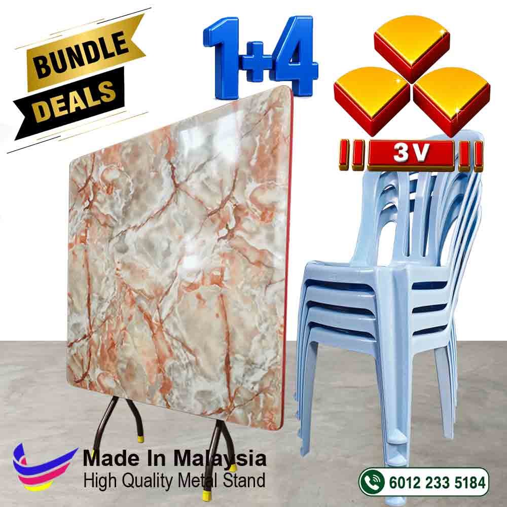 3v foldable table, cafe ,restaurant table and chair - Formica table top 4 3v foldable table, cafe ,restaurant table and chair - Formica table top - Image 4