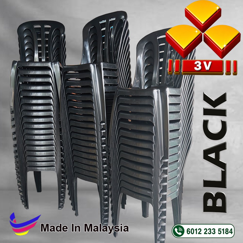 3v plastic table,cafe,restaurant,office,school furniture - Black 8 LA701