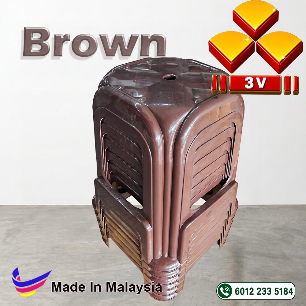 3v plastic cafe chair,restaurant,office,school furniture - Brown 9 3v plastic cafe chair,restaurant,office,school furniture - Brown - Image 9