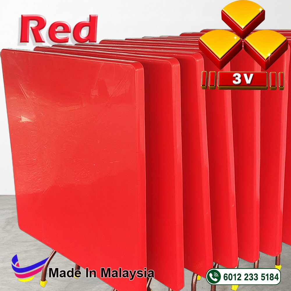 3v plastic furniture,cafe,restaurant,office,school furniture - Red 4 3v plastic furniture,cafe,restaurant,office,school furniture - Red - Image 4