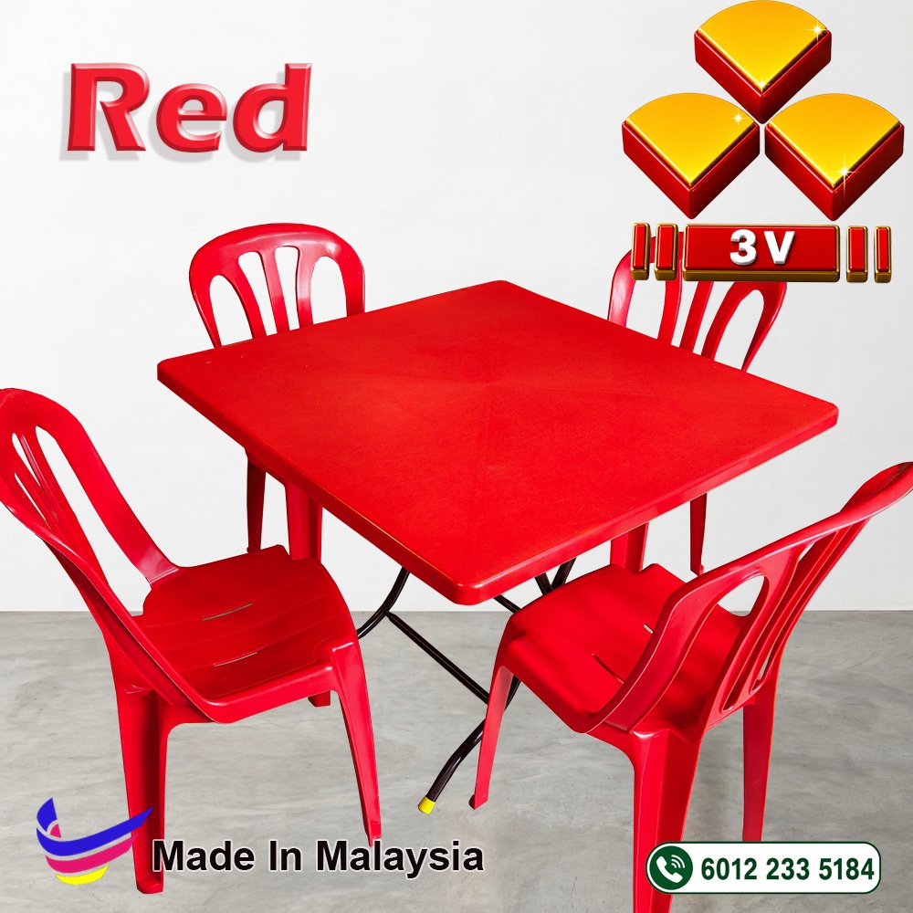 3v plastic furniture,cafe,restaurant,office,school furniture - Red 1 3v plastic furniture