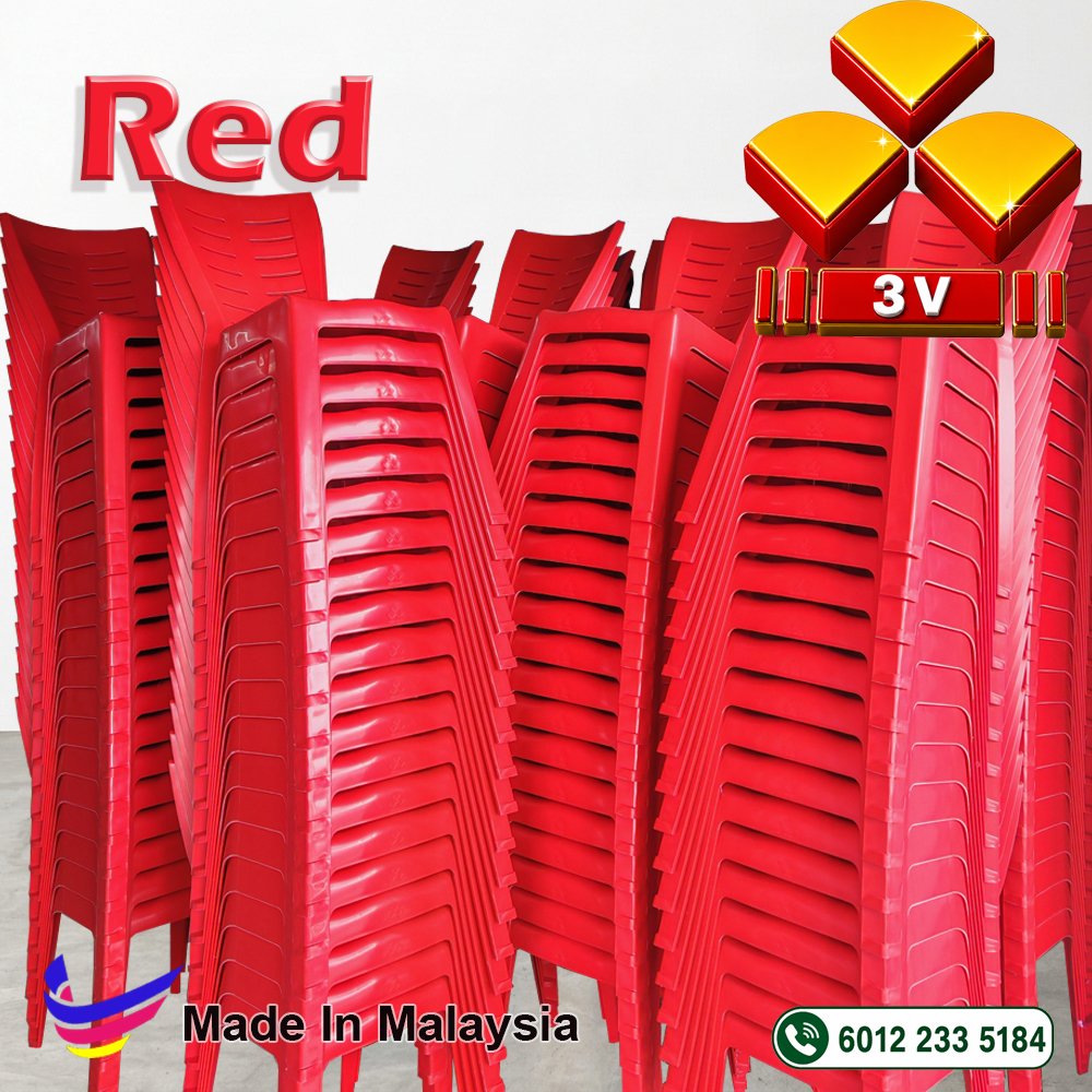 3v plastic furniture,cafe,restaurant,office,school furniture - Red 9 3v plastic furniture,cafe,restaurant,office,school furniture - Red - Image 9