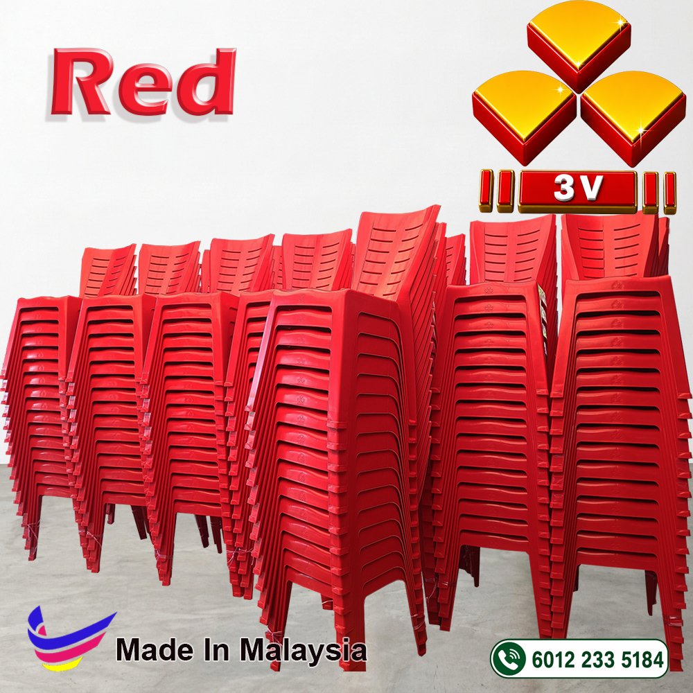 3v plastic furniture,cafe,restaurant,office,school furniture - Red 8 3v plastic furniture,cafe,restaurant,office,school furniture - Red - Image 8