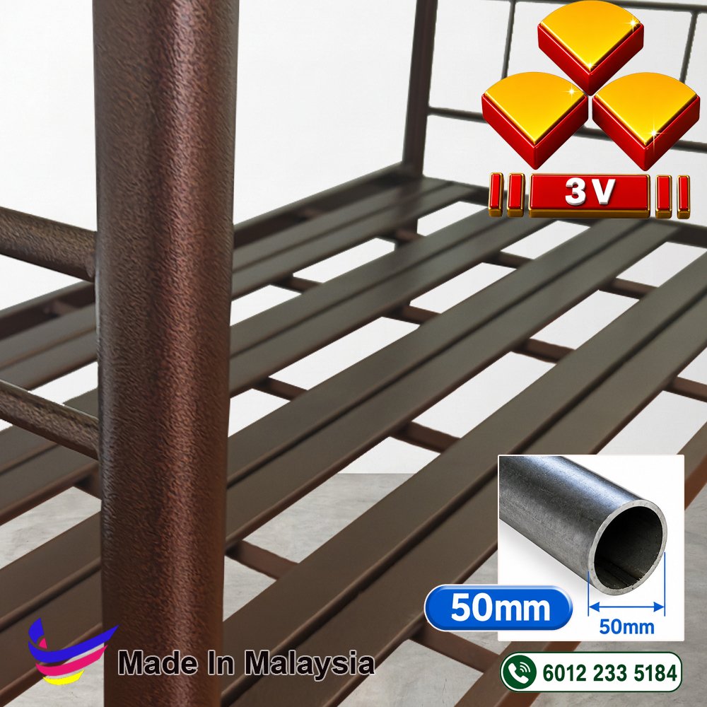 3v Hostel double decker,3v metal bedframe - 50mm 4 3v Hostel double decker,3v metal bedframe - 50mm - Image 4