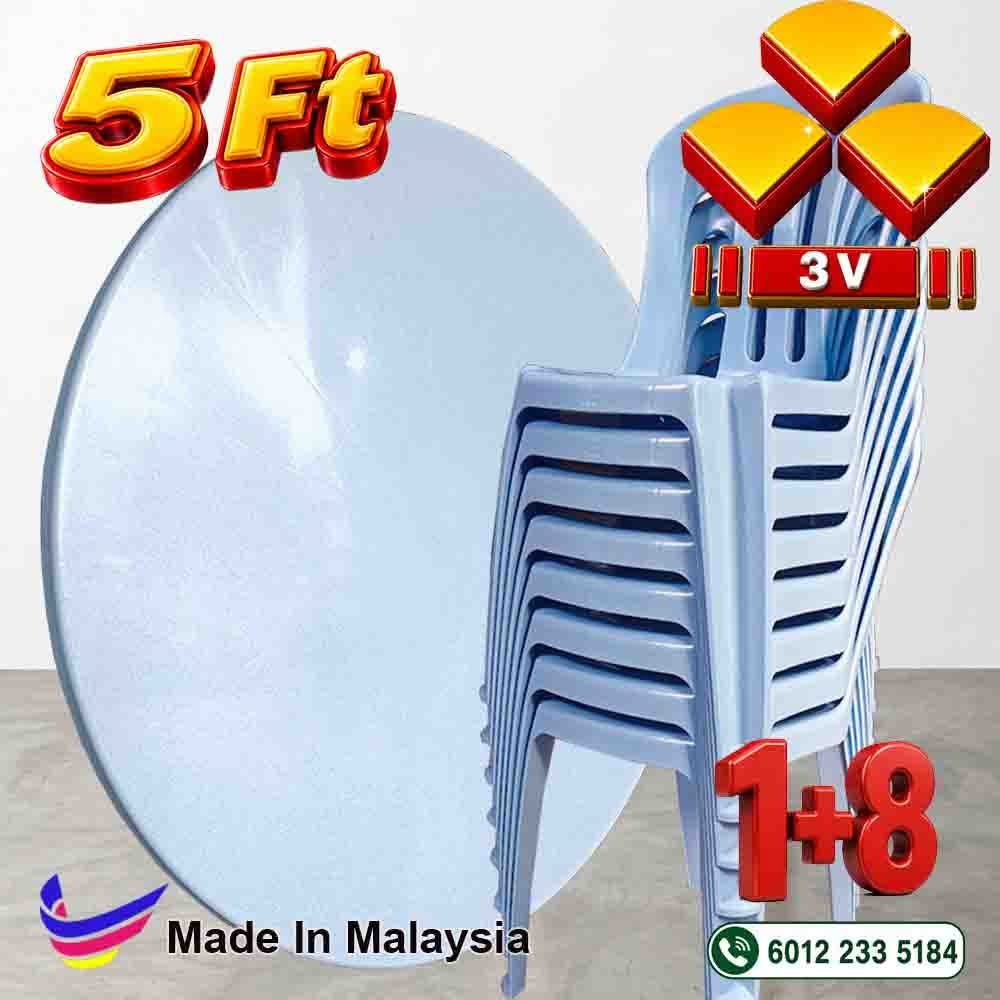 3V plastic banquet table,cafe,restaurant ,dining table - Marble 1 3V plastic banquet table