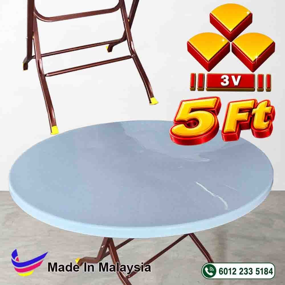 5ft round table, cafe ,restaurant dining table, foldable and stand metal leg 8 5ft round table, cafe ,restaurant dining table, foldable and stand metal leg - Image 8