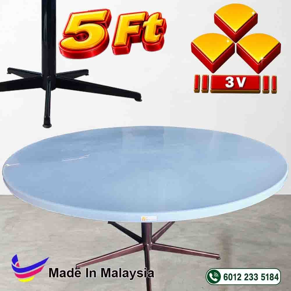 5ft round table, cafe ,restaurant dining table, foldable and stand metal leg 9 5ft round table, cafe ,restaurant dining table, foldable and stand metal leg - Image 9
