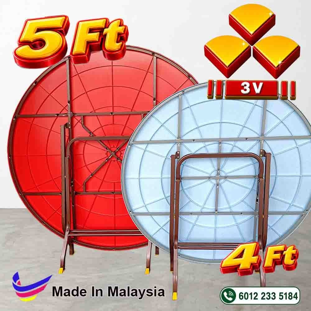 5ft round table, cafe ,restaurant dining table, foldable and stand metal leg 5 5ft round table, cafe ,restaurant dining table, foldable and stand metal leg - Image 5