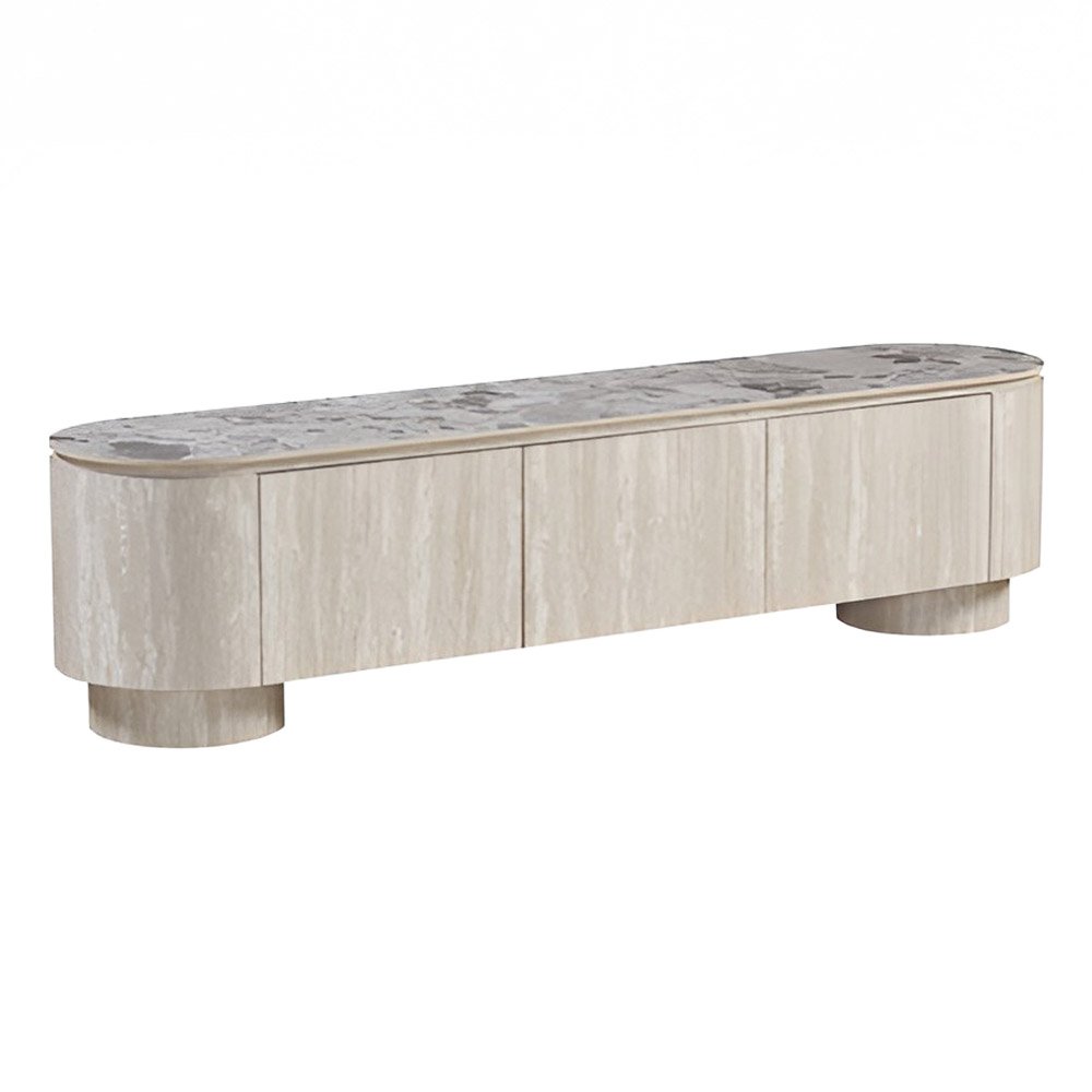 Sintered Stone Hall Cabinet - Audrey 1 Sintered Stone Hall Cabinet - Audrey