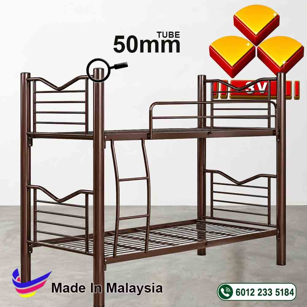 3v Double Decker, Hostel Bed, Metal Bedframe Heavy Duty 76mm Tube 4 3v Double Decker, Hostel Bed, Metal Bedframe Heavy Duty 76mm Tube - Image 4