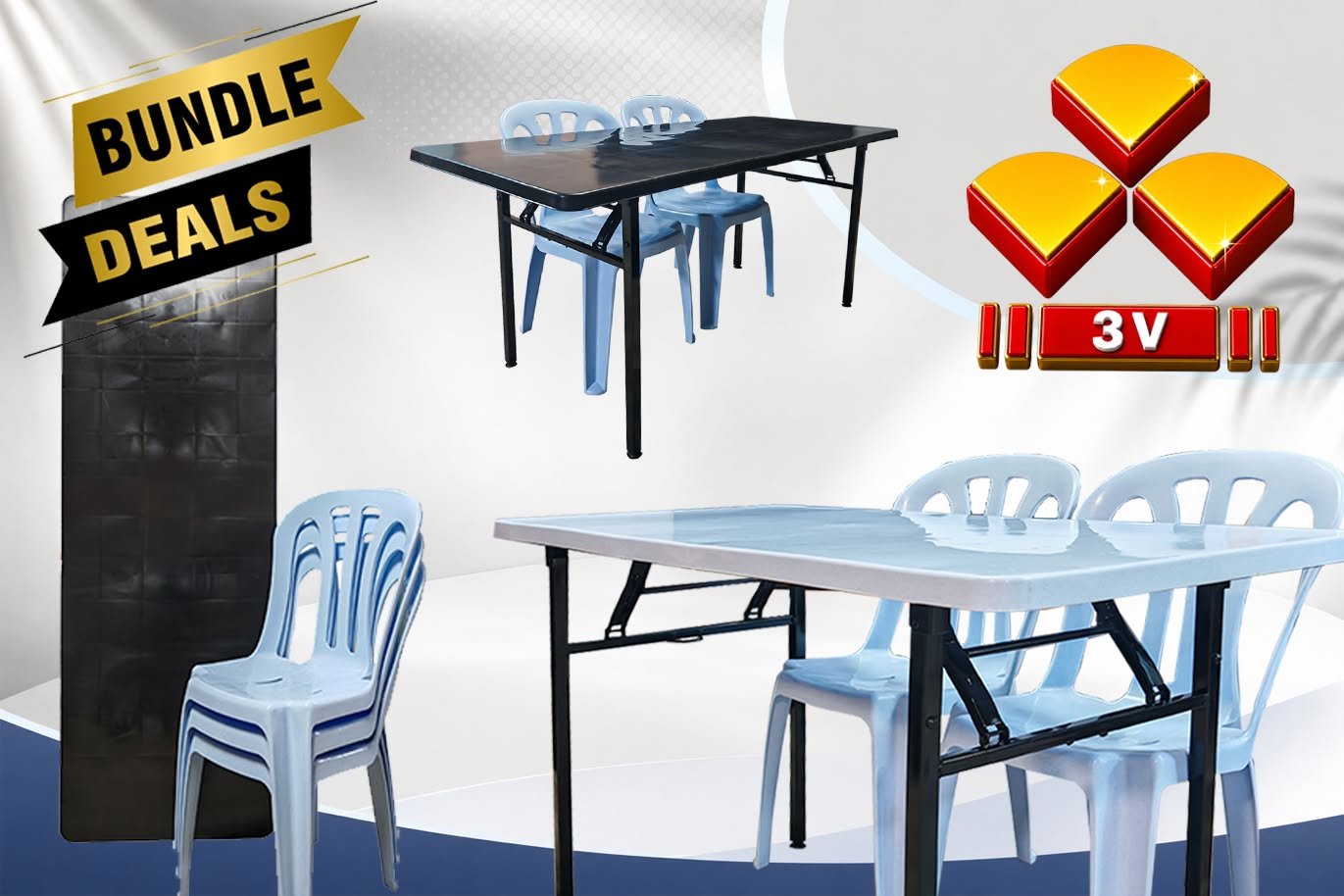 Banquet table & chair, writing,cafe,restaurant 3v table - Red 42 BQ Square 110 1