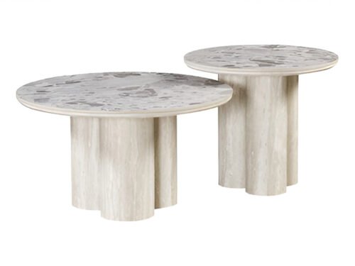 Sintered Stone Coffee Table Set - Celeste