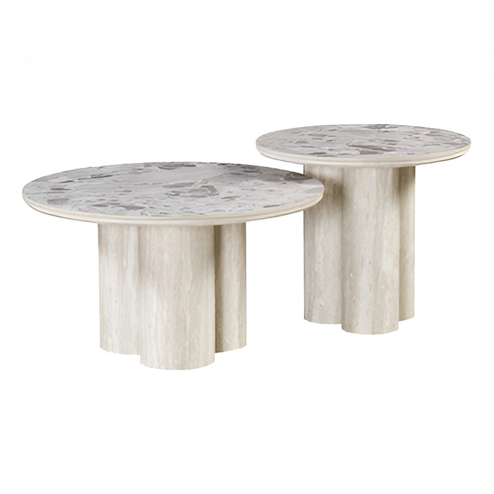 Sintered Stone Coffee Table Set - Celeste 1 Sintered Stone Coffee Table Set - Celeste