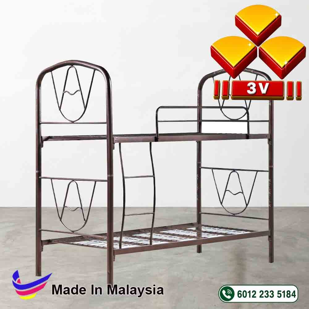 3v Double Decker, Hostel Bed, Metal Bedframe, 50mm Tube 1 3v double decker