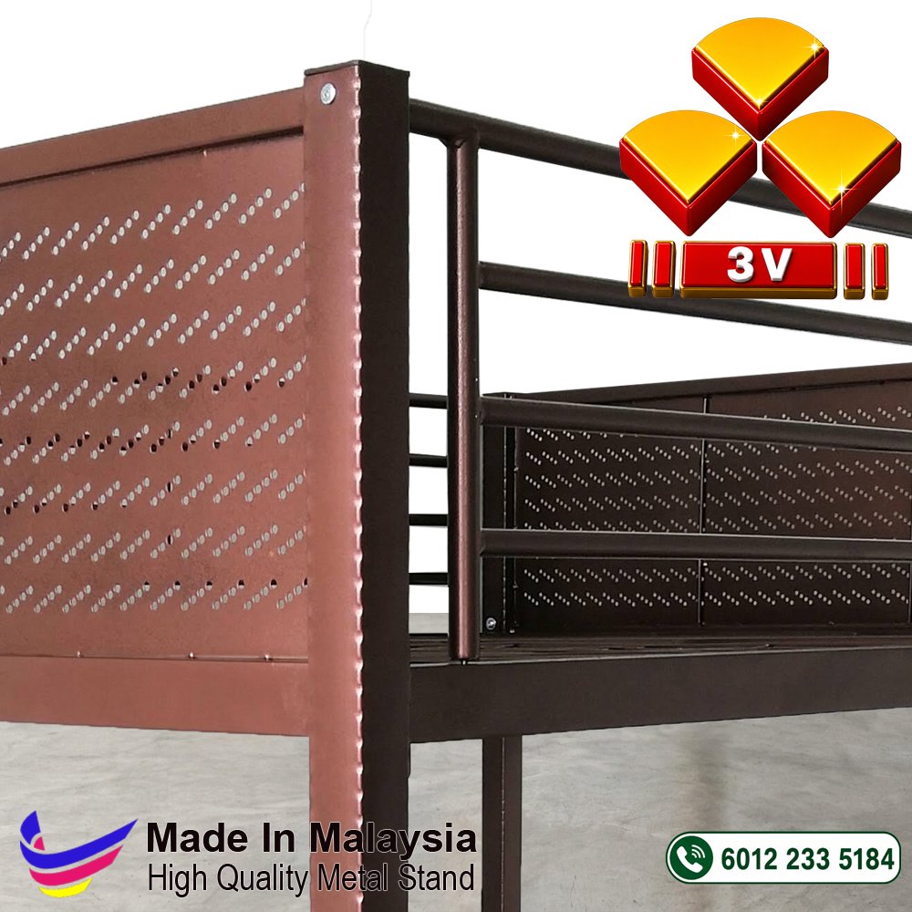3v Double Decker, Hostel Bed, Metal Bedframe Heavy Duty 50mm Square Tube Design 3 3v Double Decker, Hostel Bed, Metal Bedframe Heavy Duty 50mm Square Tube Design - Image 3